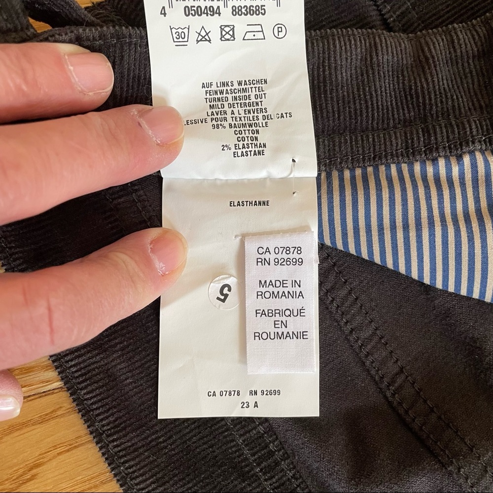❤️SOLD❤️ MENS 1920 GARDEUR CASUAL DARK BROWN CORDUROY PANTS JEANS STYLE 34/30 - Picture 9 of 11